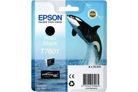Epson, Epson T7601 Tintenpatrone Photo Black, Epson Tintenpatrone, schwarz, foto, C13T760140, (25,9 ml)