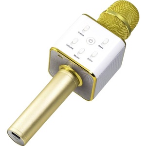 Technaxx, Technaxx MusicMan Bt-X31 - Karaoke-Mikrofon (Weiss/Gold), Technaxx BT-X31 Bluetooth® Lautsprecher AUX, USB Gold, Weiß
