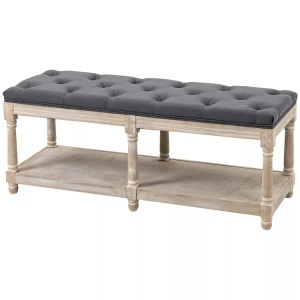 Northio, Northio - Schuhbank mit Sitzfläche, Schuhregal Stauraum, Gepolstert Sitzbank Holzbeine, Leinenoptik, Grau, 115 x 40 48 cm, One Size, Northio - Schuhbank mit Sitzfläche, Schuhregal Stauraum, Gepolstert Sitzbank Holzbeine, Leinenoptik, Grau, 115 x 40 48 cm, One Size