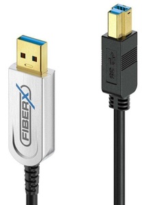 FiberX, FiberX USB 3.1-Kabel FX-I645 AOC USB A - USB B 3 m