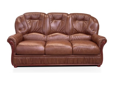 Vente-unique, Ledersofa 3Sitzer Büffelleder DAPHNE Ledersofa 3Sitzer Büffelleder DAPHNE