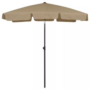 vidaXL, vidaXL Strandschirm Taupe 180x120 cm