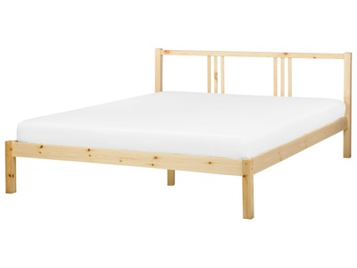 Bett mit Lattenrost aus Kiefernholz Skandinavisch VANNES Bett mit Lattenrost aus Kiefernholz Skandinavisch VANNES