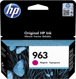 Hp, HP Tintenpatrone 963 Original Magenta 3JA24AE Druckerpatrone, Hewlett Packard Tintenpatron, rot, 963, 3JA24AE, (700 Seiten)