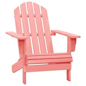 vidaXL, vidaXL Adirondack-Gartenstuhl Massivholz Tanne Rosa