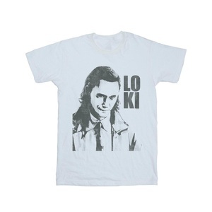 Marvel, Loki Head Poster Tshirt Unisex Weiss 128, 