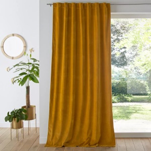 LA REDOUTE INTERIEURS, Vorhang Velvet Unisex Gelb 135x260 cm, La Redoute Intérieurs - Vorhang Velvet, 135x260 cm, Gelb