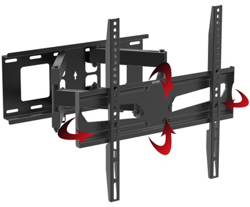 MID.YOU, MID.YOU Tv-wandhalter , B-Ns 400 , Schwarz , Metall , 45.4x43x7.5 cm , 000657020001, VCM - Universal TV VESA Wandhalterung Halter ausziehbar schwenkbar neigbar B-NS400, Schwarz, 45cm