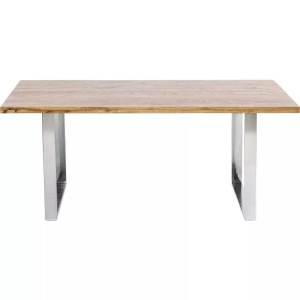 Kare Design, Tisch Jackie Eiche Chrom 160x80, Tisch Jackie Eiche Chrom 160x80