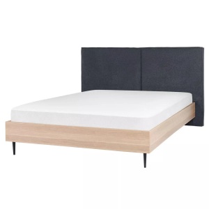 Beliani, Bett mit Lattenrost aus Polyester Modern IZERNORE Bett mit Lattenrost aus Polyester Modern IZERNORE