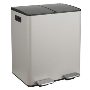 Spirella - Abfalleimer mit Trennsystem Aliya Matt, 2 x 20L - Taupe