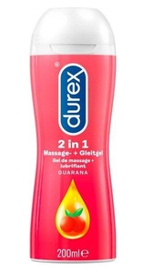 Durex, Play 2 in 1, Durex Play 2 In 1 Wasserbasiertes Massage- Und Gleitgel, Guarana, Orange, Wasserbasiert - Amorana