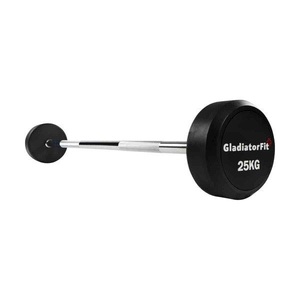 Gladiatorfit, GladiatorFit Langhantel Gummi : 25 KG Langhantel, GladiatorFit - Langhantel Gummi, 25KG, Multicolor