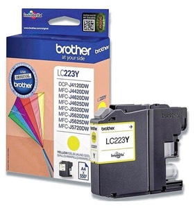 Brother, Brother Lc-223Y gelb Tintenpatrone, Brother Tintenpatrone, gelb, LC-223Y, (550 Seiten)