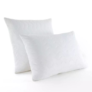 LA REDOUTE INTERIEURS, Weiches Kopfkissen Weiches Kopfkissen, La Redoute Intérieurs - Weiches Kopfkissen mit Steppnähten, 65x65cm, Weiss