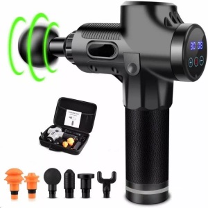 FitLife, Massage Gun Pro Unisex Schwarz ONE SIZE, FitLife - Massage Gun Pro, One Size, Schwarz