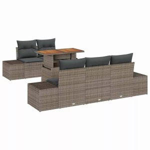 vidaXL, VidaXL - Garten-sofa-set poly-rattan, One Size, Grau, VidaXL - Garten-sofa-set poly-rattan, One Size, Grau