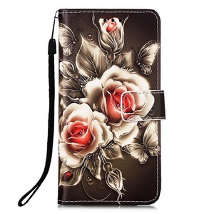Cover-Discount, iPhone 15 Pro - Leder Etui Hülle Rosen, 