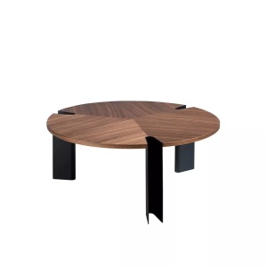 Angel cerda, Couchtisch Walnuss und er Stahl Couchtisch Walnuss und er Stahl, ANGEL CERDA - Couchtisch Walnuss und er Stahl, One Size, Baumnuss