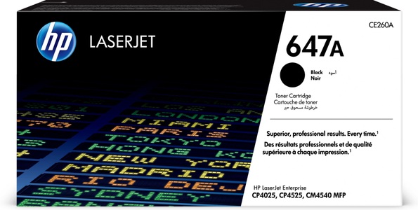 Hp, HP Ce260A schwarz Toner, Toner schwarz 647A (CE260A)