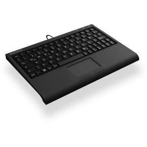 Keysonic, Keysonic ACK-340U USB-Tastatur Deutsch, QWERTZ, Windows® Schwarz Integriertes Touchpad, Maustasten, ACK-3410, Tastatur