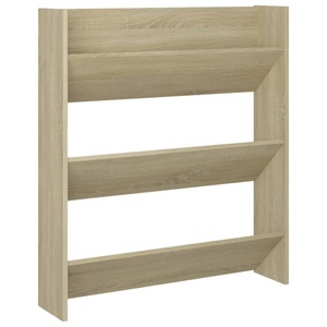 vidaXL, vidaXL Wand-Schuhschrank Sonoma-Eiche 80x18x90 cm Holzwerkstoff, vidaXL Wand-Schuhschrank Sonoma-Eiche 80x18x90 cm Holzwerkstoff