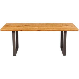 Kare Design, Tisch Symphony Eiche Rohstahl 160x80, Tisch Symphony Eiche Rohstahl 160x80