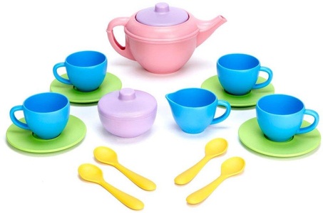 green toys, Green Toys - Tee-Set Pink, GREENTOYS - Teeservice rosa 17 Teile