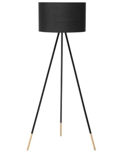Beliani, Beliani Stehlampe schwarz 157 cm TOBOL, 