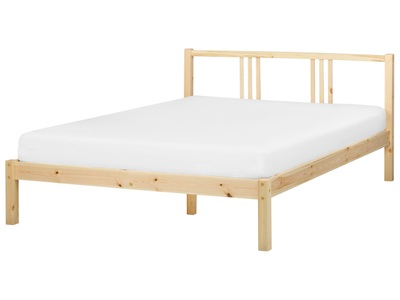 Bett mit Lattenrost aus Kiefernholz Skandinavisch VANNES Bett mit Lattenrost aus Kiefernholz Skandinavisch VANNES