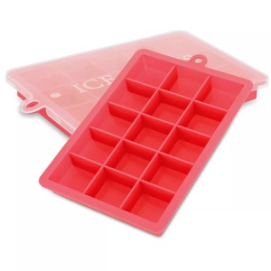Intirilife, Intirilife - 2x Eiswürfelformen, Rot