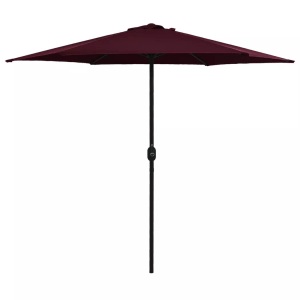Diverse Hardware, Sonnenschirm mit Aluminium-Mast 270 x 246 cm Bordeauxrot, vidaXL Sonnenschirm mit Aluminium-Mast 270x246 cm Bordeauxrot