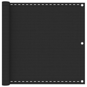 vidaXL, vidaXL Balkon-Sichtschutz Anthrazit 90x300 cm HDPE, vidaXL Balkon-Sichtschutz Anthrazit 90x300 cm HDPE