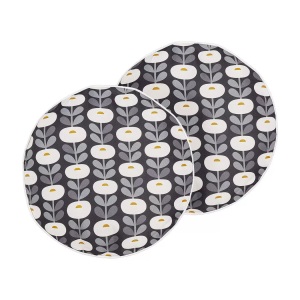 Beliani, Kissen 2er Set aus Polyester Modern VALSORDA Kissen 2er Set aus Polyester Modern VALSORDA, Beliani - Gartenkissen 2er Set aus Polyester Modern VALSORDA, One Size, Rauch