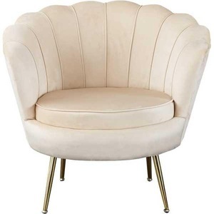 mutoni casual, Muschelsessel Samt beige, Muschelsessel Samt beige