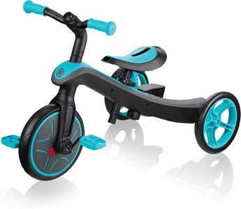 GLOBBER, Dreirad Explorer 2 in 1, Kinderfahrzeug, Globber Trike Explorer 2 in 1 Laufrad blau