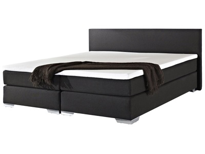 Beliani, Boxspring Bett aus Polyester Modern PRESIDENT Boxspring Bett aus Polyester Modern PRESIDENT, 