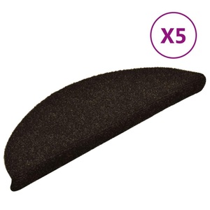 vidaXL, vidaXL Selbstklebende Treppenmatten 5 Stk. Dunkelbraun 56x17x3cm, vidaXL Selbstklebende Treppenmatten 5 Stk. Dunkelbraun 56x17x3cm