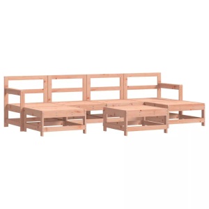 vidaXL, vidaXL 7-tlg. Garten-Lounge-Set Massivholz Douglasie, 