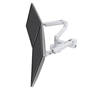 Ergotron, Ergotron LX Dual Monitorarm Tisch, weiß, Doppel-Monitorarm ERGOTRON LX, f. zwei Bildschirme nebeneinander, bis 27