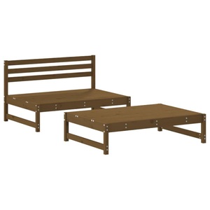 vidaXL, vidaXL 2-tlg. Garten-Lounge-Set Honigbraun Massivholz Kiefer, vidaXL 2-tlg. Garten-Lounge-Set Honigbraun Massivholz Kiefer