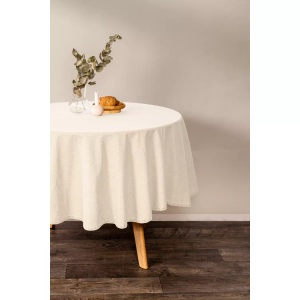 Tiseco, Tiseco - Tischdecke MYRNA, 180cm, Elfenbein, Tiseco - Tischdecke MYRNA, 180cm, Elfenbein