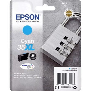 Epson, Original Tintenpatrone cyan Epson No. 35XL, T347240, Epson Tintenpatrone, blau, T359240, (1'900 Seiten)