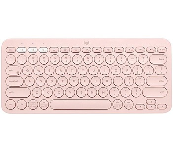 Logitech, LOGITECH K380 Multi-Device (Qwertz) Schweizerisch - Bluetooth Tastatur (Rose), Logitech Bluetooth-Tastatur K380 Multi-Device Rosa