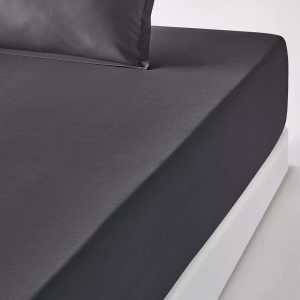 LA REDOUTE INTERIEURS, La Redoute Intérieurs - Fixleintuch Scenario aus Baumwollperkal, 140x200 cm, Grau, La Redoute Intérieurs - Fixleintuch Scenario aus Baumwollperkal, 140x200 cm, Grau