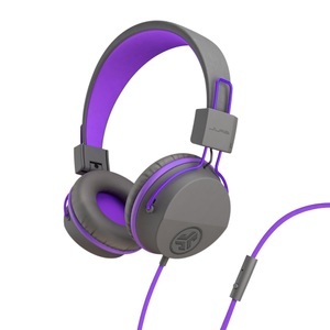 JLab, JLab JBuddies Studio Kids Kinder Kopfhörer Over Ear Faltbar, Headset, Lautstärkebegrenzung Lila, JLab JBuddies Studio Kids Lila - Over-Ear-Kopfhörer (Mikrofon, 1-Tasten-Fernbedienung, Lautstärkebegrenzer)