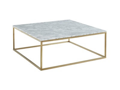 Vente-unique, Couchtisch Design Marmor Metall ARETHA Gold Couchtisch Design Marmor Metall ARETHA Gold