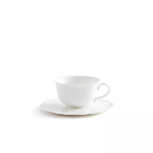 LA REDOUTE INTERIEURS, 4er-Set Kaffeetassen und Untertassen Hirène 4er-Set Kaffeetassen und Untertassen Hirène, La Redoute Intérieurs - 4er-Set Kaffeetassen und Untertassen Hirène, One Size, Weiss