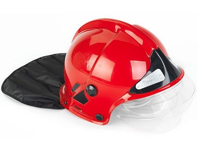 Theo Klein, Theo Klein Spiel-Feuerwehrhelm ALARM mit Visier in rot, 