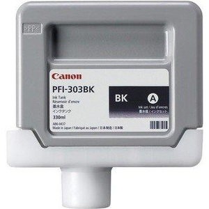 Canon, Original Tintenpatrone gelb Canon PFI-303Y, Canon Tintenpatrone, schwarz, PFI-303BK, 2958B001, (330 ml)